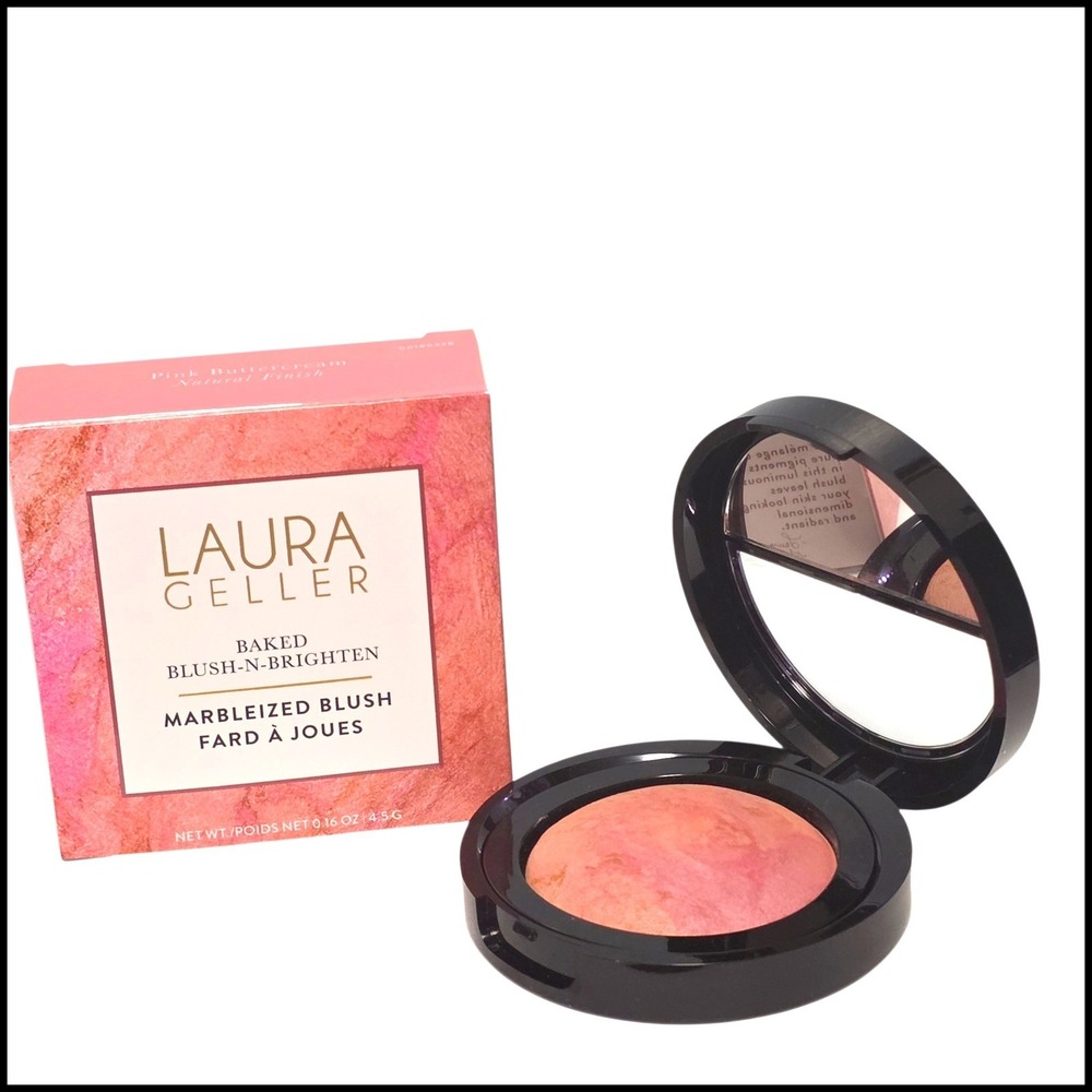 Laura Geller Baked Blush N Brighten Marbleized Blush Pink Buttercream Full Size